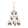 Handcrafted 16" Copper Wind Chime for Outside, Garden - Deep Tone Soothing Bells for Porch, Patio, and Zen Outdoor Decor