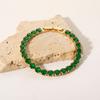 Charm Female Rainbow Pink Green Black Zircon Stone Round Bracelet Gold Color Wedding Jewelry For Women