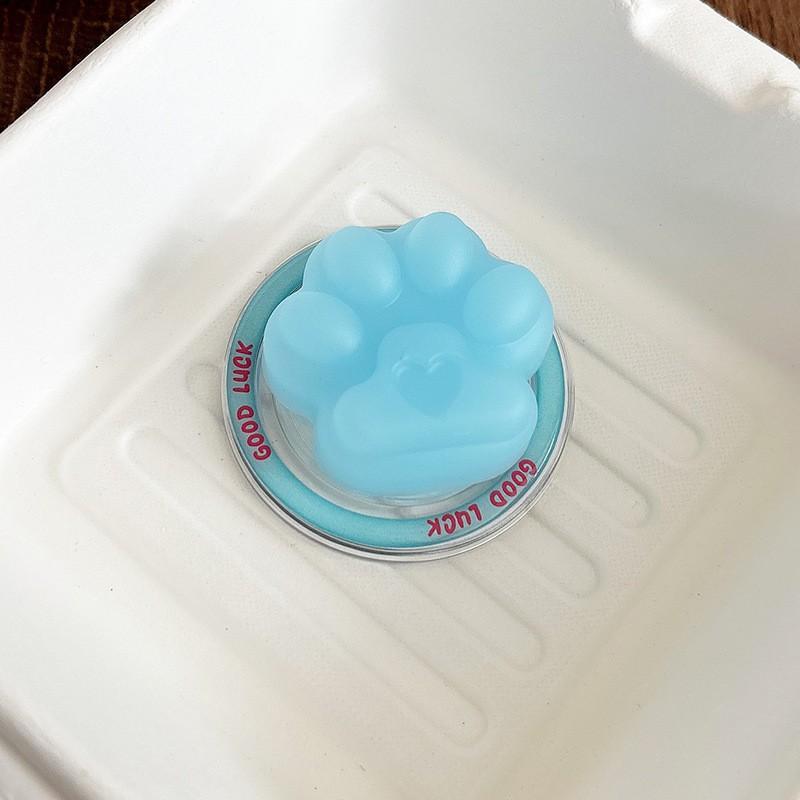 Solid Color 3D Cat Paw Magnetic Suction Phone Airbag Holder With Back Sticker Watching TV Shows Desktop Lazy People Portable