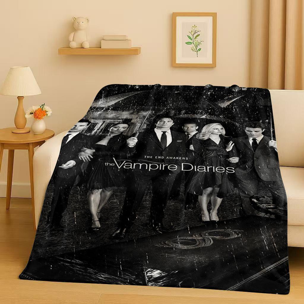 

Classic The Vampire Diaries Damon Salvatore TV Flannel Blanket,Ultra Soft Warm Plush Throw for Home Bedroom Bed Sofa Cover Kids 180cm x 230cm