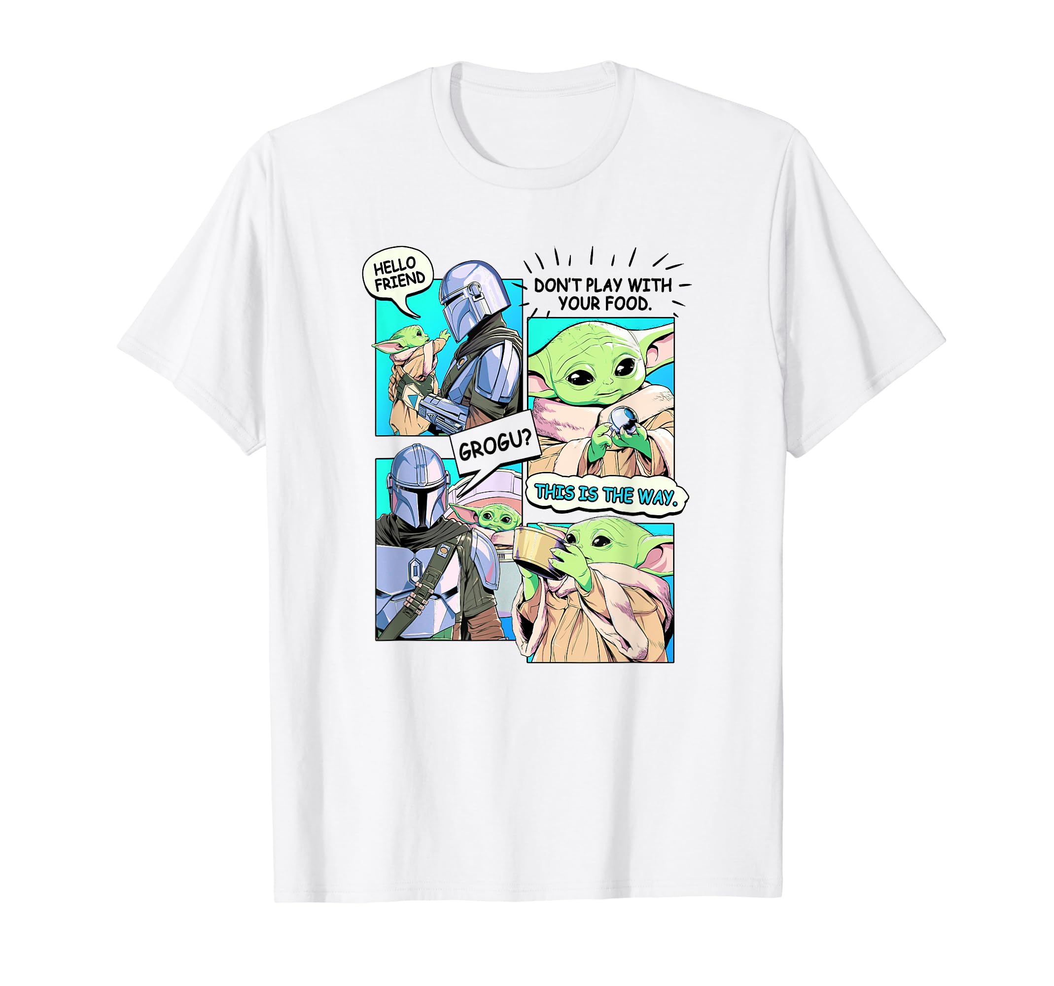 

Star Wars: The Mandalorian & Grogu Comic Panel T-Shirt