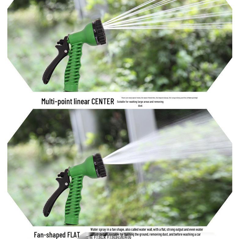 High-Pressure Multifunctional Car Wash & Watering Nozzle with Spray, Sprinkler, and Brush Features