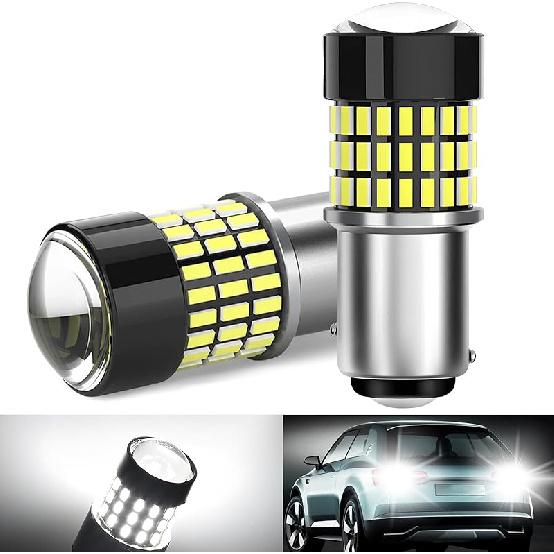 Qoope 1157 LED Bulb White 2357 2057 BAY15D 7528 LED Bulbs Replacement For Brake Tail Backup Reverse Lights, Turn Signal Bulb, RV Camper Trailer 5Th