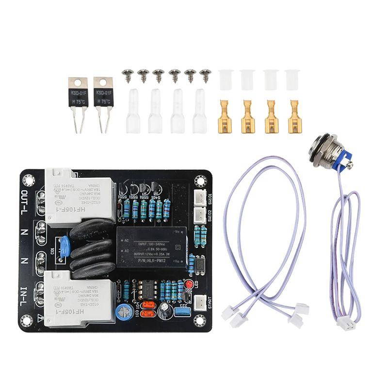 Feb.AC105-235V Amplifier Switch Dual Temperature Control Switch Control With Overheat Protection B (as the picture,NONE)