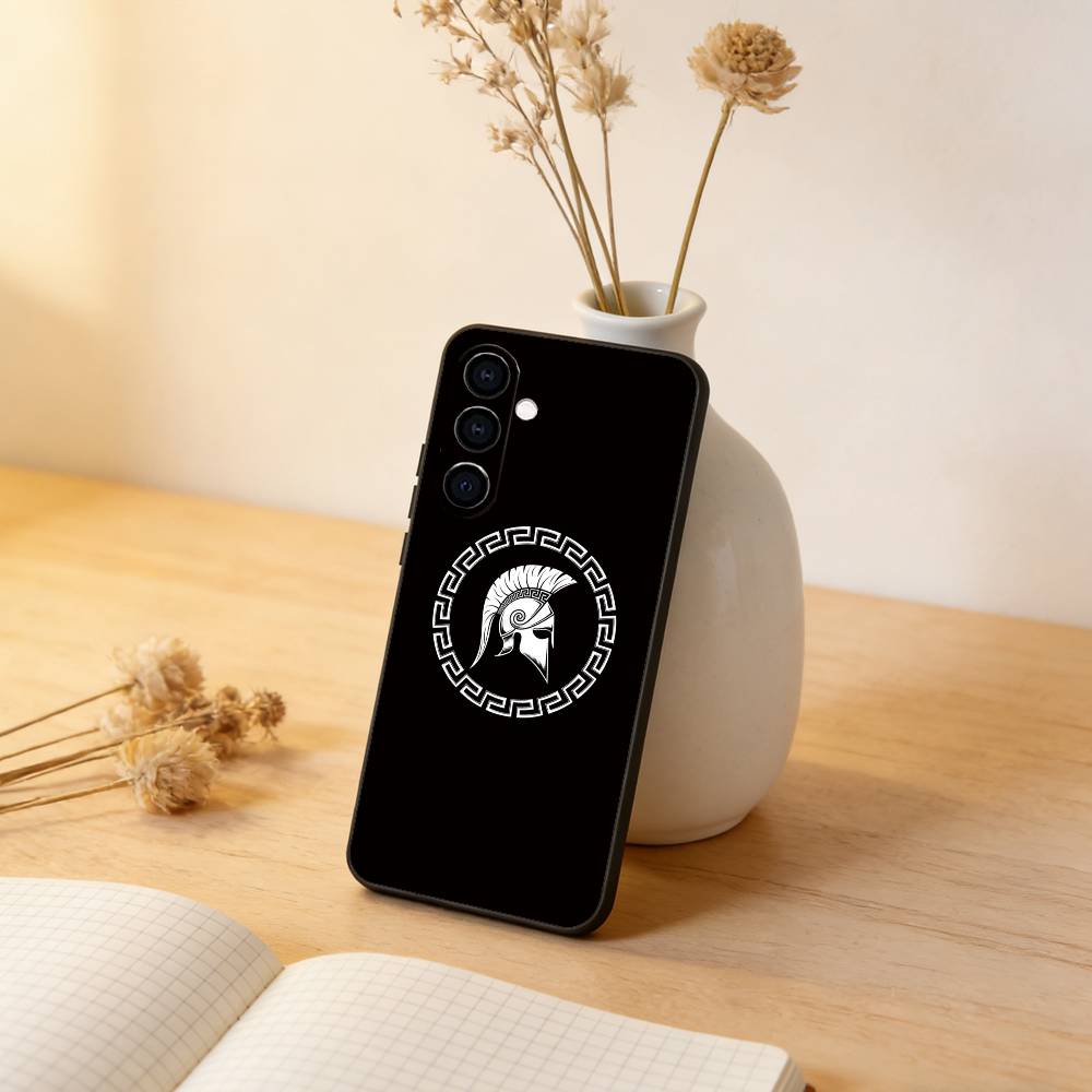 

Spartan Cool Phone Case For Samsung Galaxy A73,A72,A71,A70,A53,A52,A51,Others Soft Black Cover Samsung a42 5g