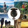 Outdoor Compasses Vintage Zinc Alloy Flip Cover Pocket Compasse with Chain camping Portable Navigation Tool Gift Box