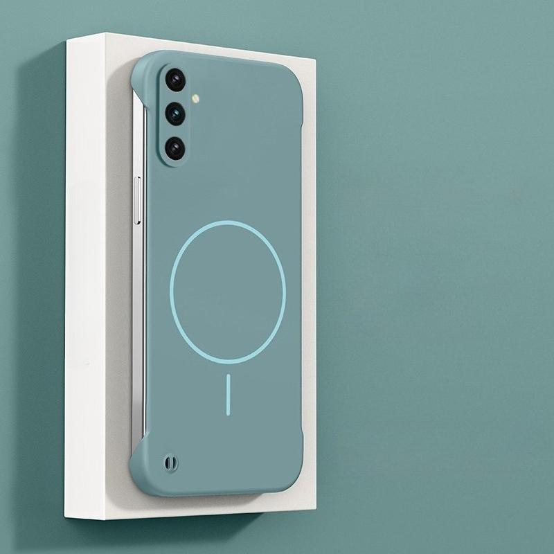 Ultra dünne rahmenlose magnetische Hülle für Samsung A56 A16 A55 A35 A15 A05 A54 A34 A24 A14 A52 A32 Magsafe Hart-PC Mattes Cover-Gehäuse