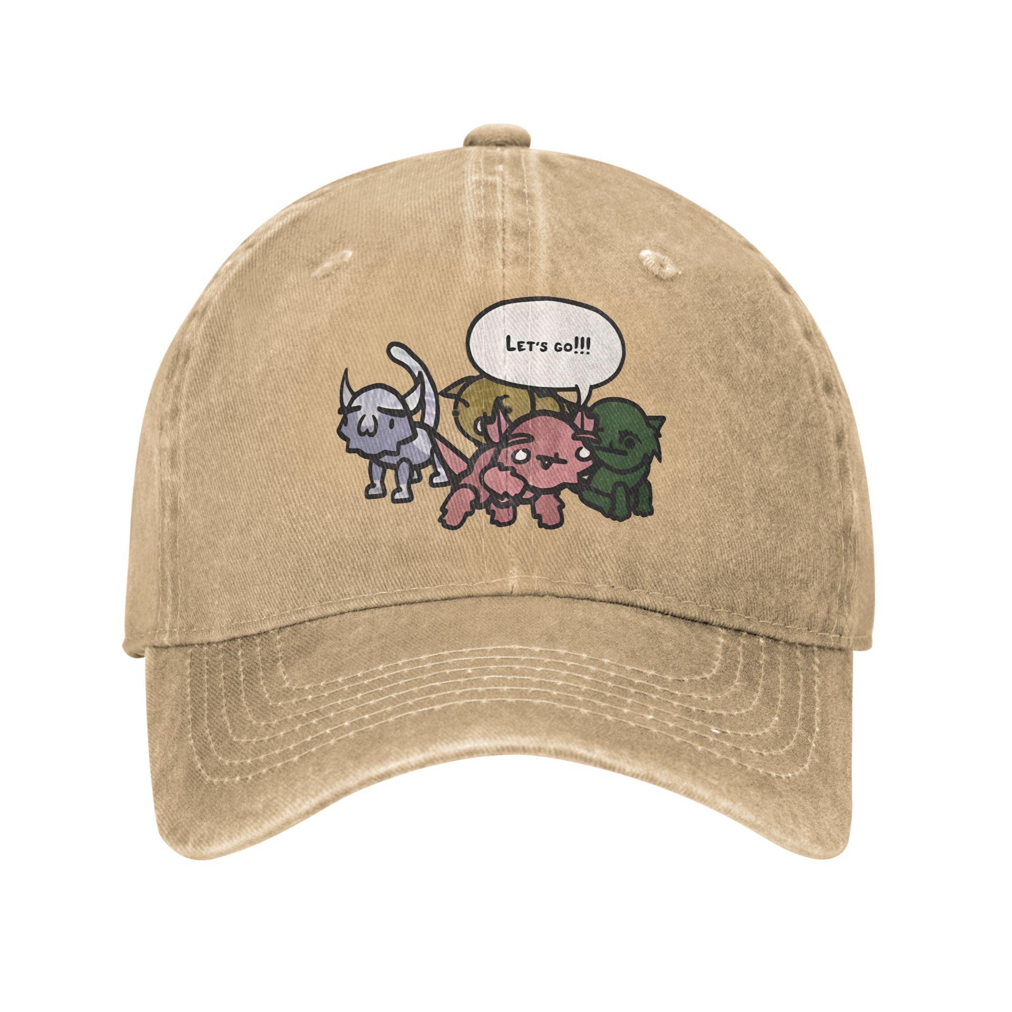 Fashion Mocha Bear  Milk Bear Curved Brim Baseball Cap Cycling Unisexs Caps One Size