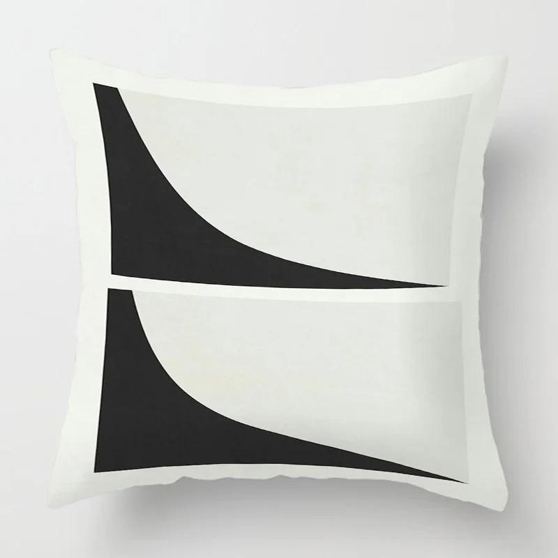 Housse De Coussin Style Géométrique Abstrait, Taie D'oreiller Décorative Moderne Pour Canapé-lit