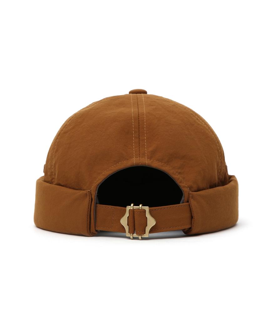 Eondeokeonteulolseutyudio Brimless Cap Half Moon / Washed Ox Nylon / Red Brown