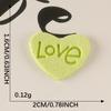 10Pcs/Bag Clothing Accessories Love Letter Leather Label Handbook Diy Embroidery Patch Printed Fabric Label Logo