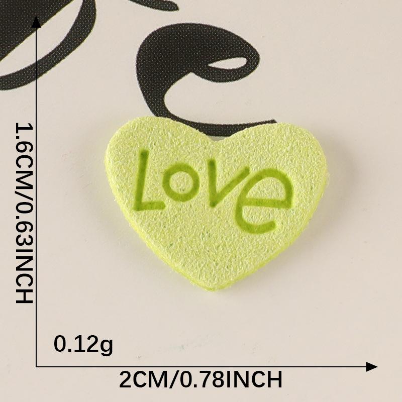 10Pcs/Bag Clothing Accessories Love Letter Leather Label Handbook Diy Embroidery Patch Printed Fabric Label Logo