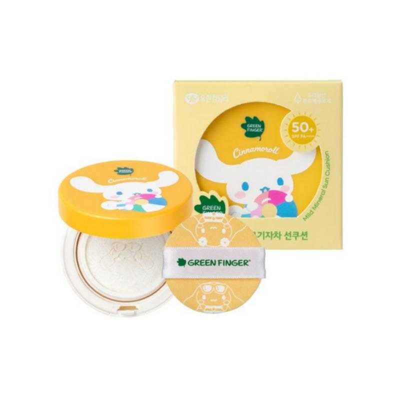 Green Finger Baby Mild Mineral Sun Cushion Sanrio Cinnamoroll SPF50+ PA++++ 12g