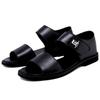 Fashion Luxury Business Men's Sandals Men Beach Shoes SandalsGenuine Leather Non-slip Men's Slippers Breathable Outdoor Driving Sandals