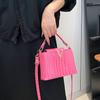 2025 summer new fashion foreign crocodile pattern V-shaped handbag bag women's messenger shoulder bag