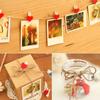 20 Pcs Stylish Wooden Red Love Heart Pegs Photo Paper Clips Wedding Decor Craft