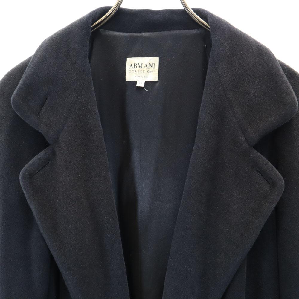 ARMANI COLLEZIONI Angora Blend Chester coat 38 black Men's Used