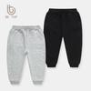 Top Kids' Autumn/Winter 3D Letter Sweatpants with Velvet for Boys