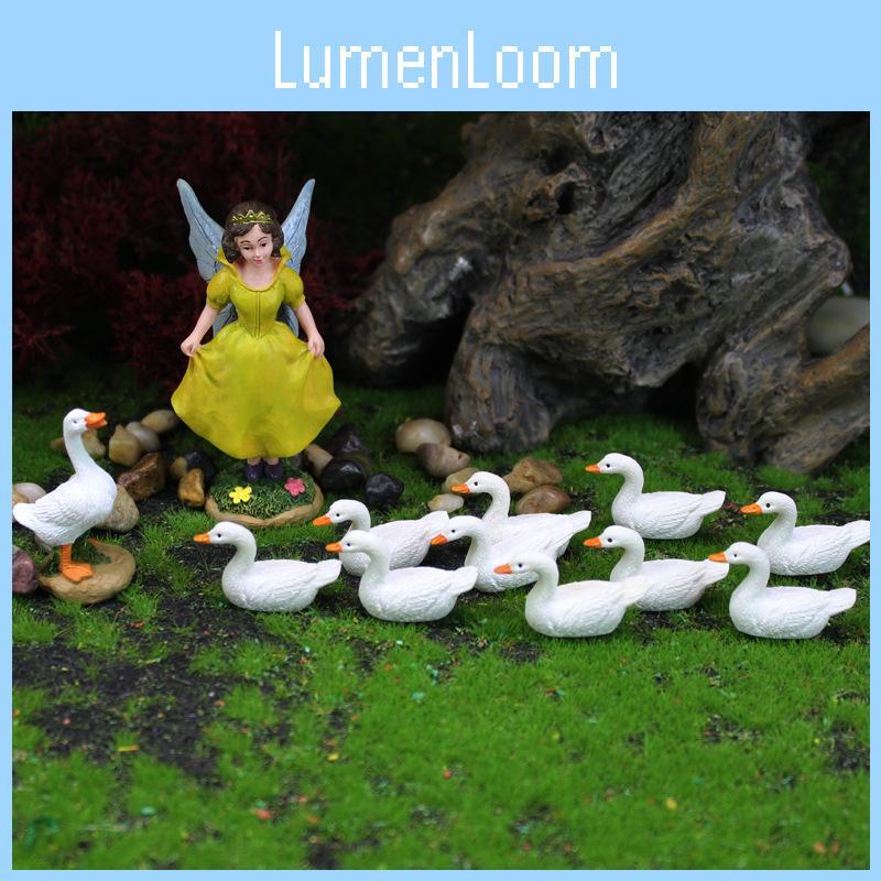 Resin Miniature Fairy Garden Scene With Animal Figurines For Events And Home Decor