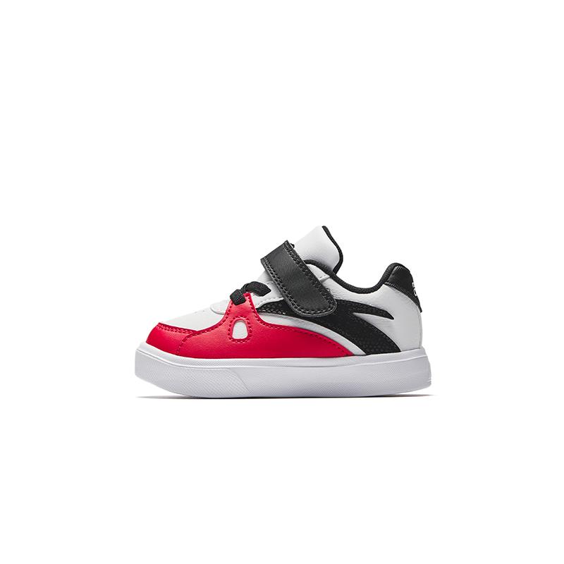 Anta Kids Synthetic Leather Trendy Comfortable Versatile Anti-Kick Lightweight Shock Absorbing Low-Top Walking Shoes Baby Shoes A12530013