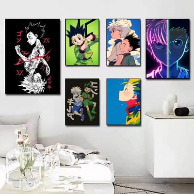 1pc Hot Popular Classic Anime Gon Killua Hunter X Hunter Poster HD Posters Home Room Bar Cafe Decor Art Wall Painting Picture