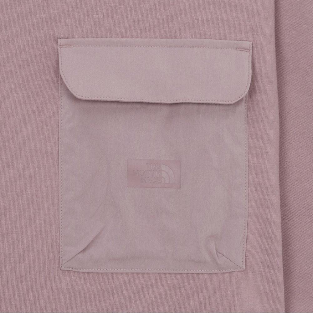 [norTh Face Official] NT7ur23d Men S Journey ShorT Sleeve T ShirT grayiSh Lilac
