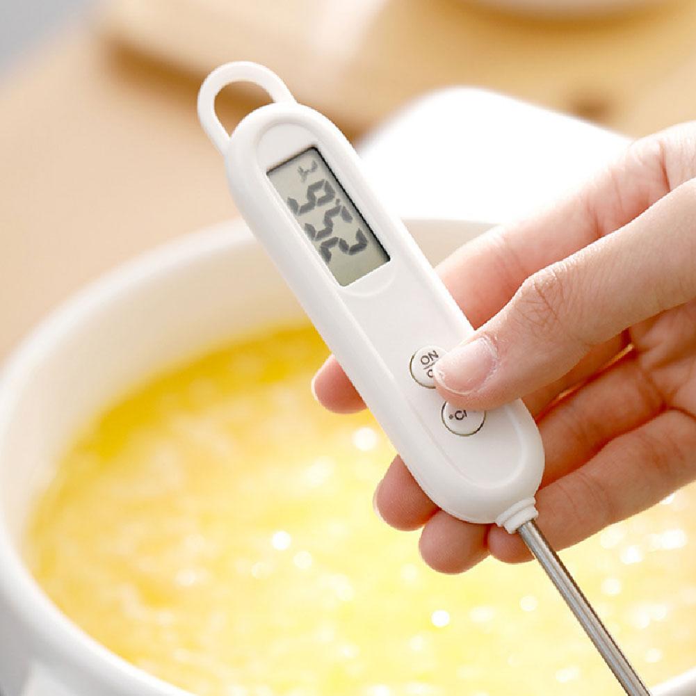 Food Thermometer Digital Real-Time Reading Meat And Beverage Thermometer With LCD Display And Probe Electronic Kitchen Thermomet