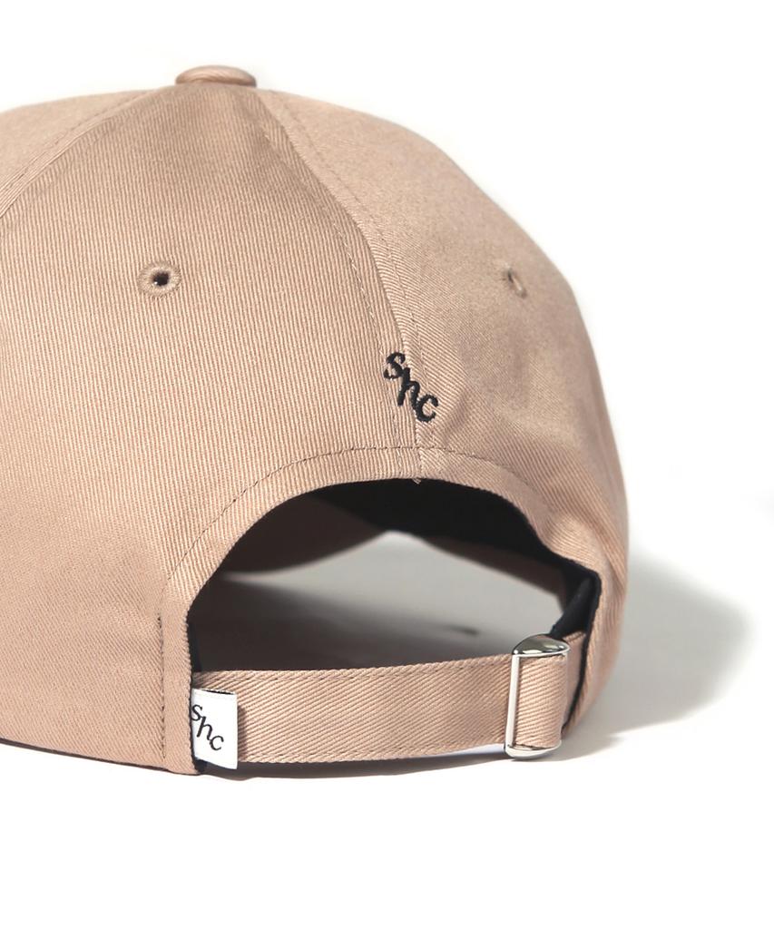 SUNDAY HOBBY CLUB Square Logo Curved Cap - Beige