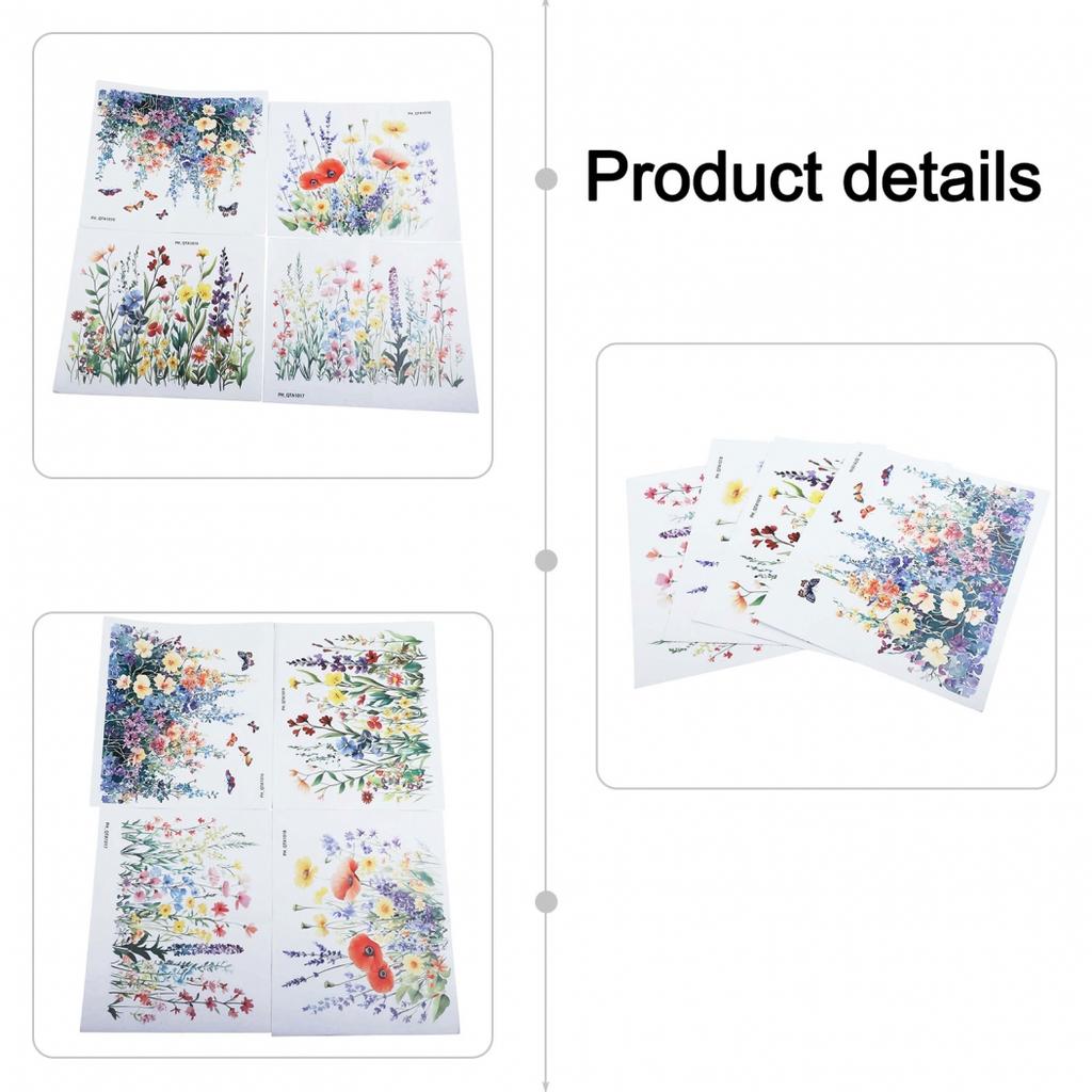 Botanische Muster Badezimmerdeko Kreative Aufkleber Toilettenaufkleber