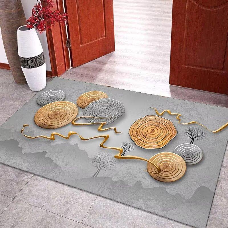 

Класичний килим з ретро-принтом для спальні, нековзний, водонепроникний, килимок для дверей для прикраси дому, міцний, легко чиститься, для використання в приміщенні та на вулиці 50X80CM