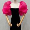DIY Puffy Bridal Sleeves Organza Removeable Short Arm Sleeves Decorative Sleeves for Wedding Gowns