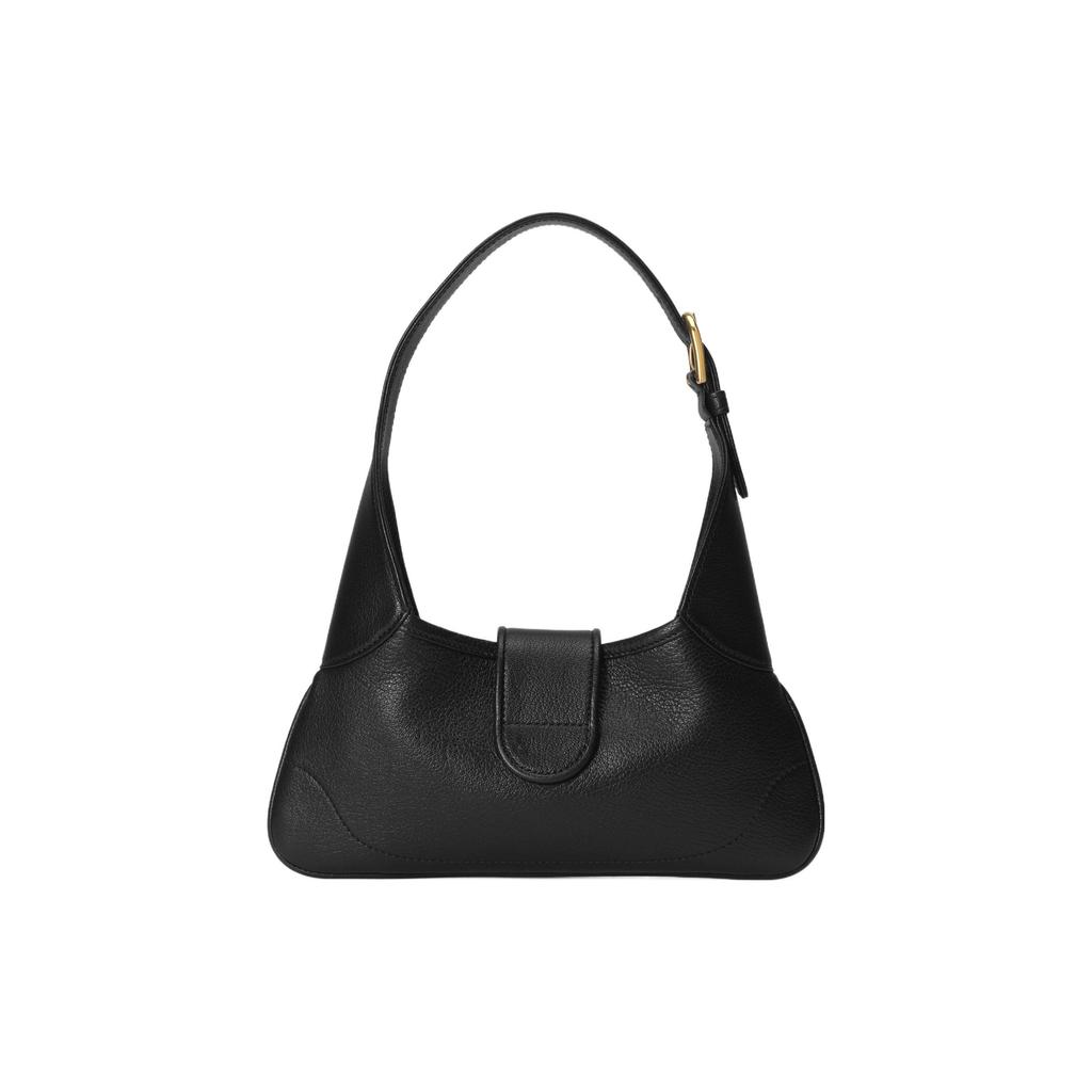 Gucci GG Marmont Black Leather Hobo Shoulder Bag For Women Daily Use