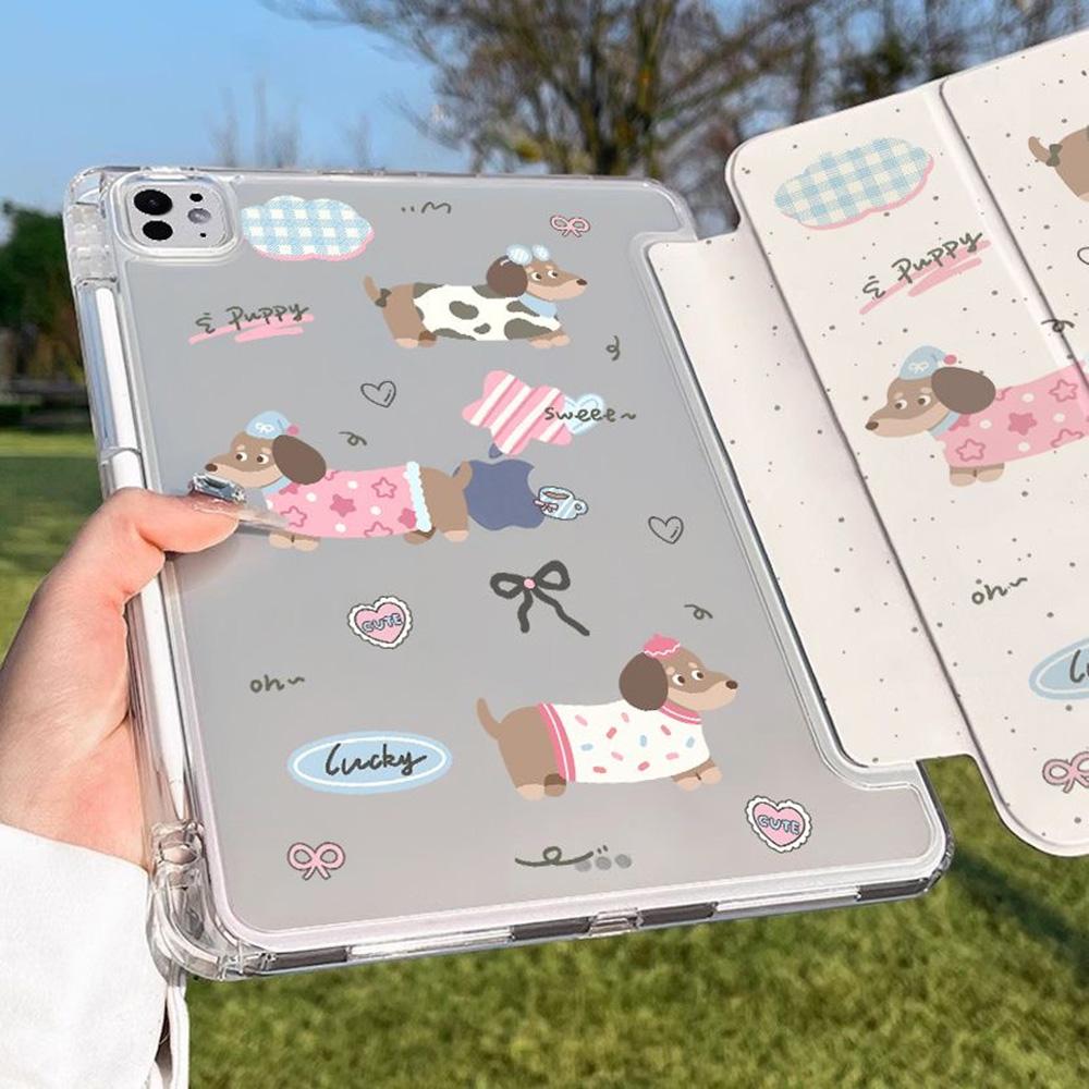 Tablet Protective Case For iPad Pro 12.9/iPad Air 13 2024/iPad Air 13 2025/iPad Mini 6 7/iPad 9.7/iPad Pro 13 11/iPad 11 10.9/iPad 10.2 With Pen Tray