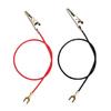 10Pieces Single Ended Alligator Clip Test Leads 23cm Long Testing Current Test Wires Electricity Experiment Power Leads