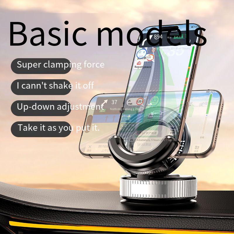 

Vacuum Adsorption Car Phone Holder Universal Dashboard Mount Strong Suction Cup Design Anti-shake Stable Support for Navigation