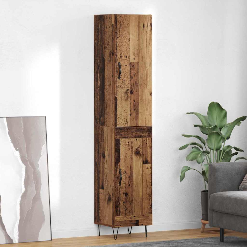 Highboard Reclaimed Wood 34.5 x 34 x 90 cm Engineered Wood