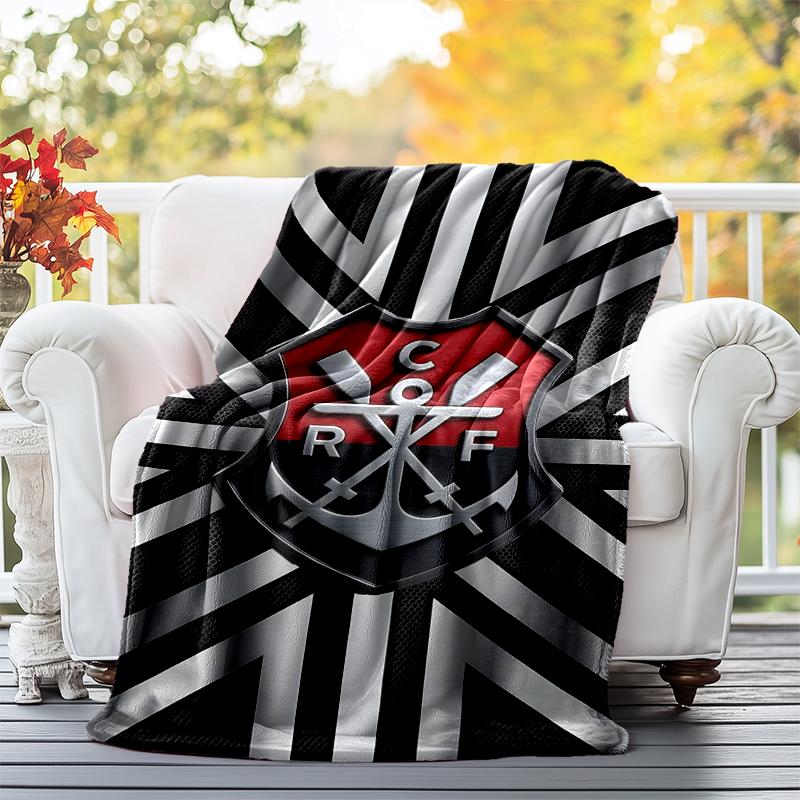 CRF Flannel Blanket Soft All-Season Throw, Design for Camping, Car Travel, Hiking Sofa, Bed, Office Perfect Gift for Parties