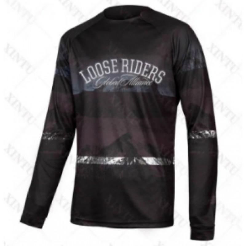 Unisex Quick-Dry Breathable Off-Road Motorcycle Riding Jersey Long Sleeve Mountain Biking Hiking Fishing