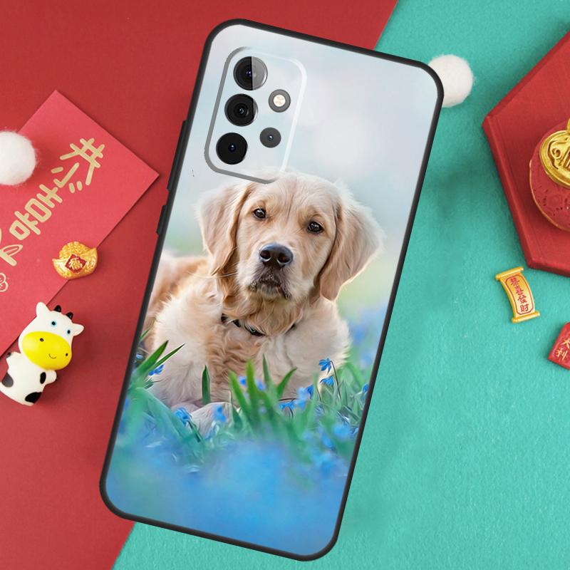 Golden Retriever Dog Case For Samsung Galaxy A16 A17 A54 A34 A14 A15 A35 A55 A52 A12 A32 A13 A33 A53 A26 A36 A56