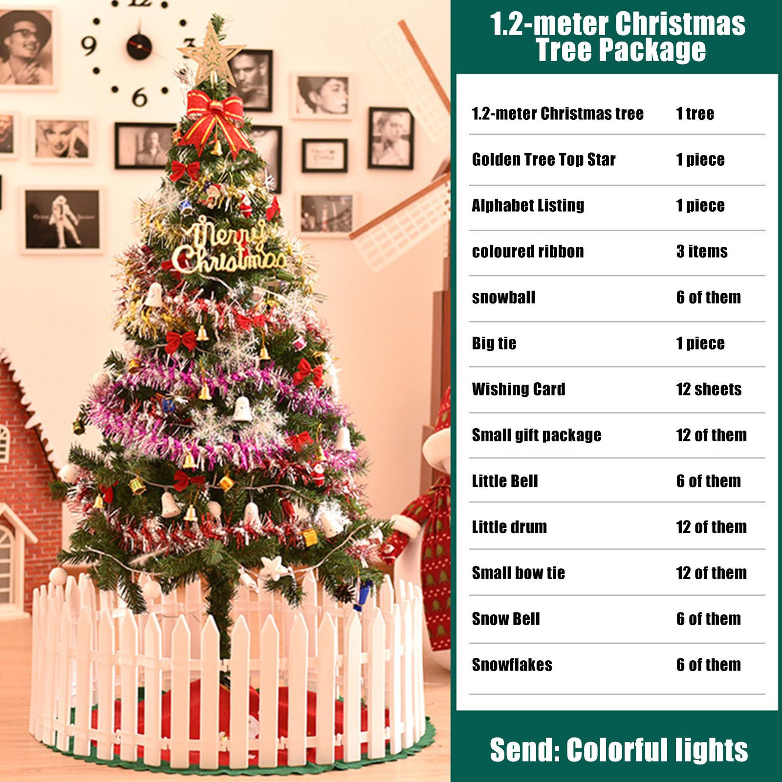 

Складная рождественская елка с несколькими украшениями для детей, для внутреннего и наружного украшения для рождественской вечеринки, сада, дома, легко собирается One Size