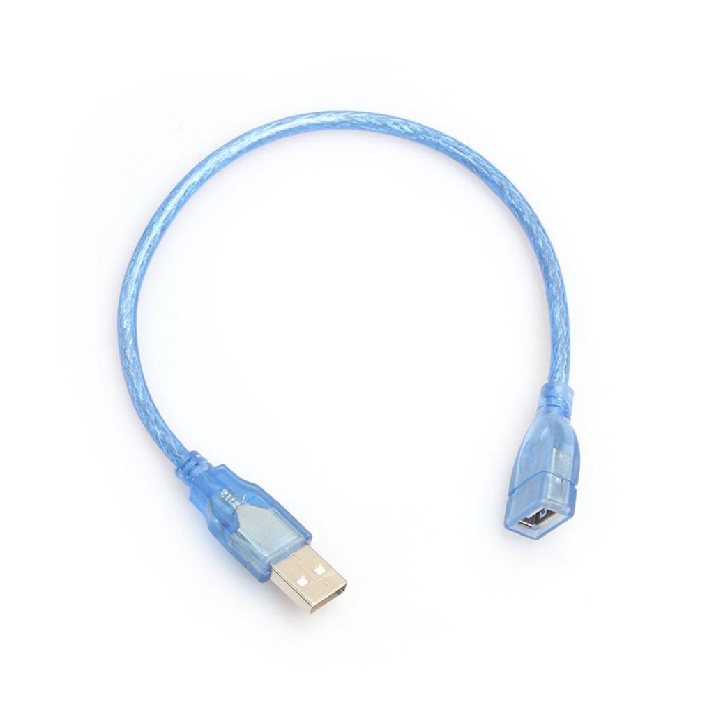 30cm USB 2.0 A Male to A Female M//F Extension Cable USB Cord Blue