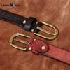 Retro Washed Top Layer Cowhide Belt Men's Genuine Leather Pin Buckle Casual Denim Men's Belt