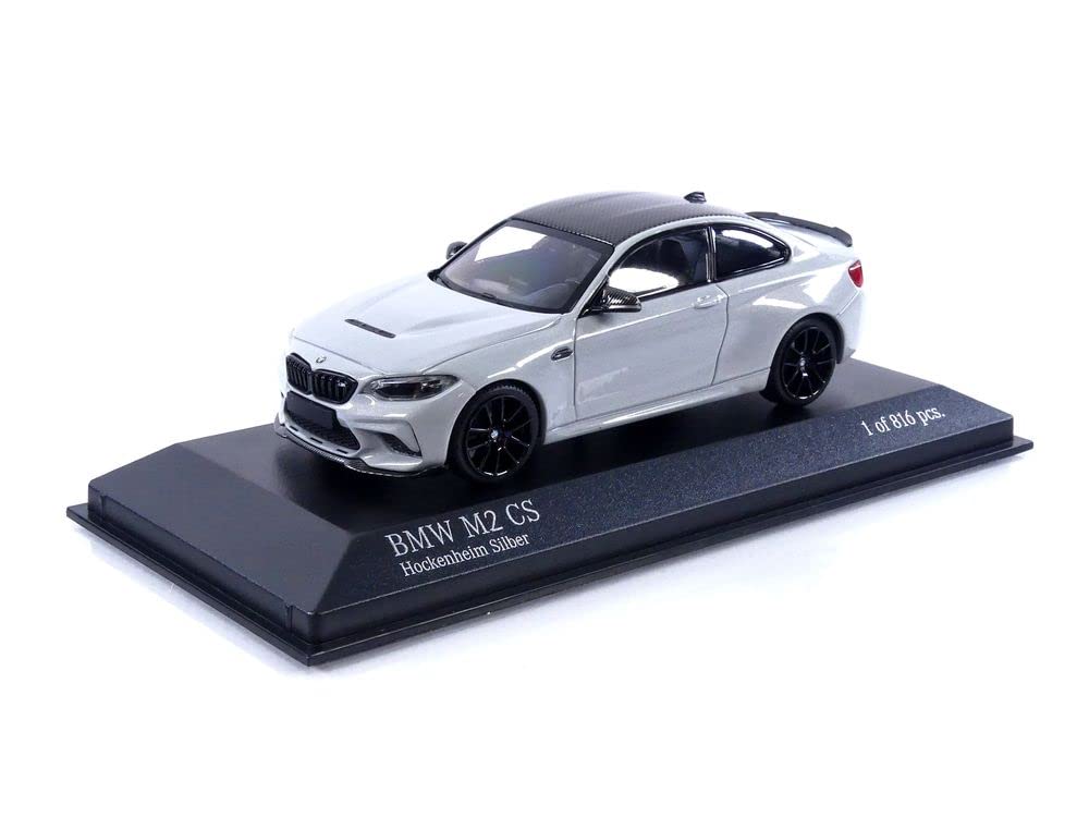

Minichamps 410021027 BMW M2 with Black Wheels Collectible Miniature Car Silver 143 Cs-2020-Silver