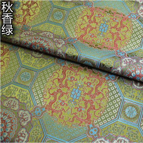 Thick Chinese Brocade Fabric With Dragon Pattern Material For Sewing 100% Polyester DIY Gift Box Sewing Packaging Cloth