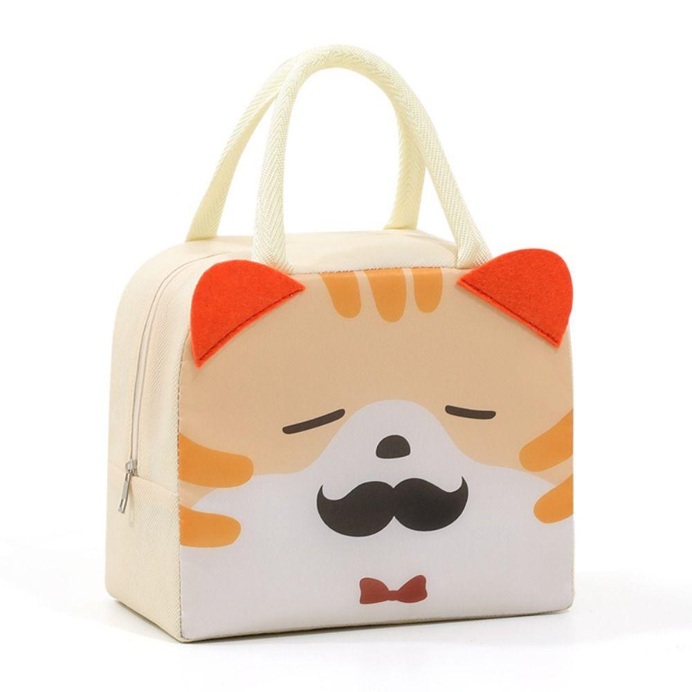 Oxford Cloth Cartoon Stereoscopic Lunch Bag Thermal Bag Portable Tote Food Small Cooler Bag Thermal Lunch Box Accessories