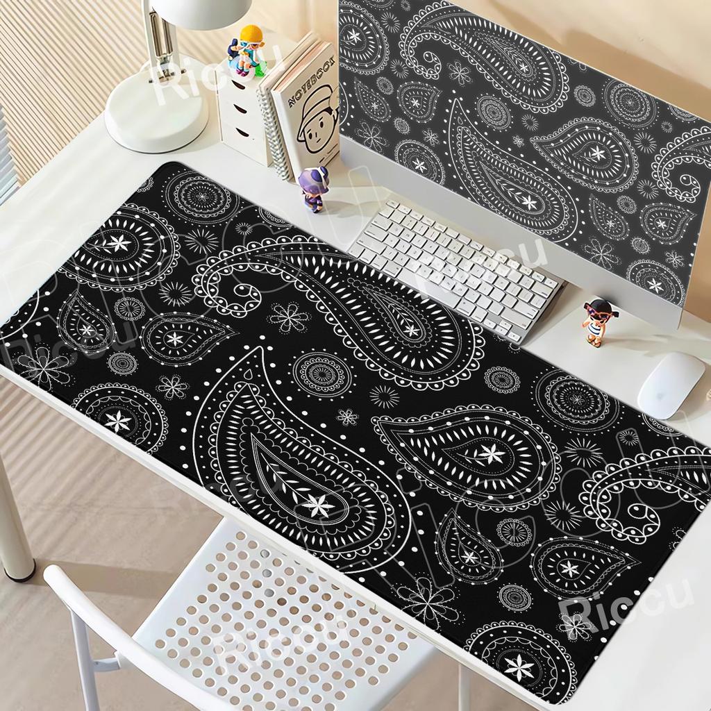 HD Printing PC Accessories Paisley Trend Art XMM Mouse Pad Gaming Rug XXL Computer NonSlip Carpet Natural Rubber Desk Mat