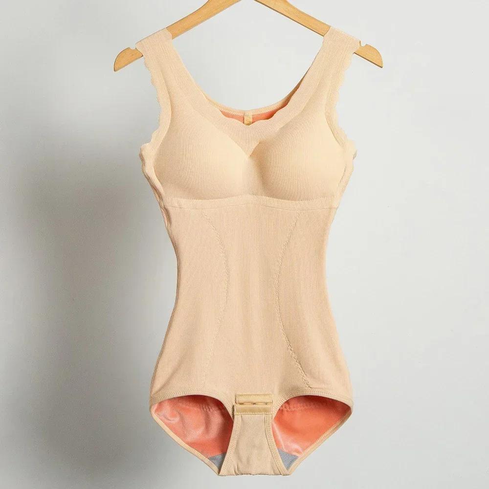 Teplý tvarující body pro ženy, zimní, silné, termální, s břišní kompresí, modelující postavu, body