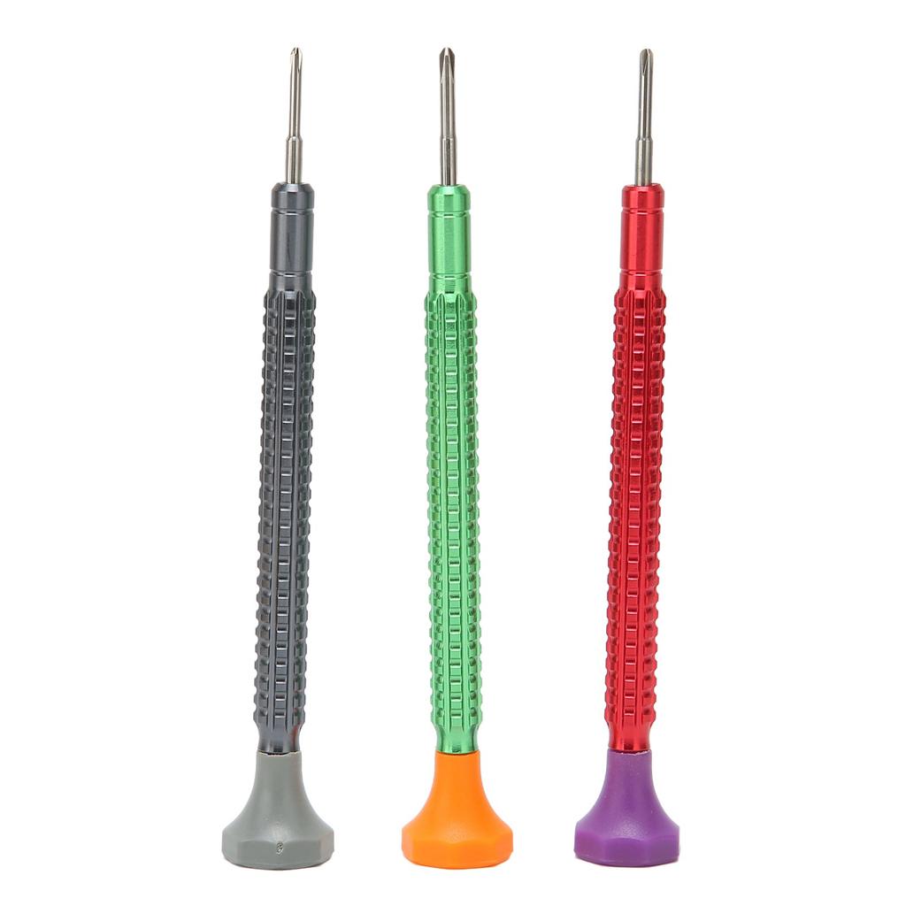 3pcs Watch Repair Screwdriver Set Alloy Portable Watchmaker Cross Screwdriver for Electronic Equipment