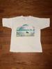 Vintage 90er Ozean Meerestier Kunst T-Shirt Herren XL Grau Natur Kurzarm Strand Unisex T-Shirt