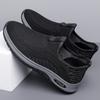 2025 New Shoes for Men Casual Shoes Spring Breathable Knit Flat Sneaker Shoes Slip-on Loafers